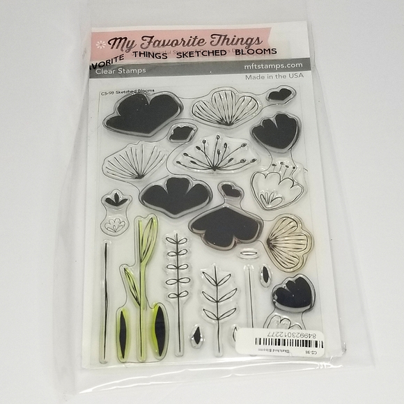 My Favorite Things Clear Photopolymer Stamps Sketched Blooms & Written in Waterc - Picture 2 of 5